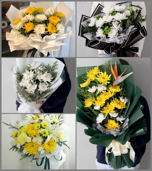 贵州毕节市威宁县牛棚镇范家田村白事花束代送